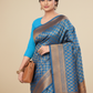 Viyona Sky Blue Silk Jacquard Fancy Saree-PL-167
