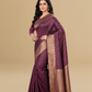 Viyona Wine Silk Jacquard Fancy Saree-PL-169