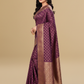 Viyona Wine Silk Jacquard Fancy Saree-PL-169