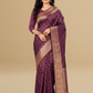 Viyona Wine Silk Jacquard Fancy Saree-PL-169