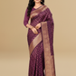 Viyona Wine Silk Jacquard Fancy Saree-PL-169