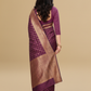 Viyona Wine Silk Jacquard Fancy Saree-PL-169