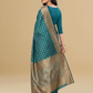 Viyona Sea Green Silk Jacquard Fancy Saree-PL-170