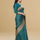 Viyona Sea Green Silk Jacquard Fancy Saree-PL-170
