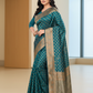 Viyona Sea Green Silk Jacquard Fancy Saree-PL-170