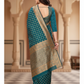 Viyona Sea Green Silk Jacquard Fancy Saree-PL-170