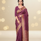 Viyona Purple Silk Jacquard Fancy Saree-PL-171
