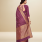 Viyona Purple Silk Jacquard Fancy Saree-PL-171