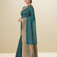 Viyona Sea Green Silk Jacquard Fancy Saree-PL-172