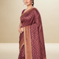 Viyona Wine Silk Jacquard Fancy Saree-PL-173