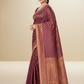 Viyona Wine Silk Jacquard Fancy Saree-PL-173