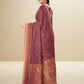Viyona Wine Silk Jacquard Fancy Saree-PL-173