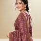 Viyona Wine Silk Jacquard Fancy Saree-PL-173