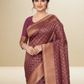 Viyona Wine Silk Jacquard Fancy Saree-PL-173