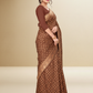 Viyona Brown Silk Jacquard Fancy Saree-PL-174