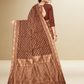 Viyona Brown Silk Jacquard Fancy Saree-PL-174