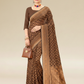 Viyona Brown Silk,Jacquard saree - PL-177