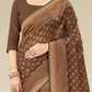 Viyona Brown Silk,Jacquard saree - PL-177