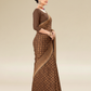 Viyona Brown Silk,Jacquard saree - PL-177
