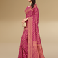 Viyona Pink Silk,Jacquard saree - PL-181