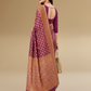 Viyona Purple Silk,Jacquard saree - PL-182