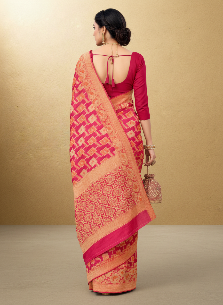 Viyona Rani Silk,Jacquard saree - PL-185