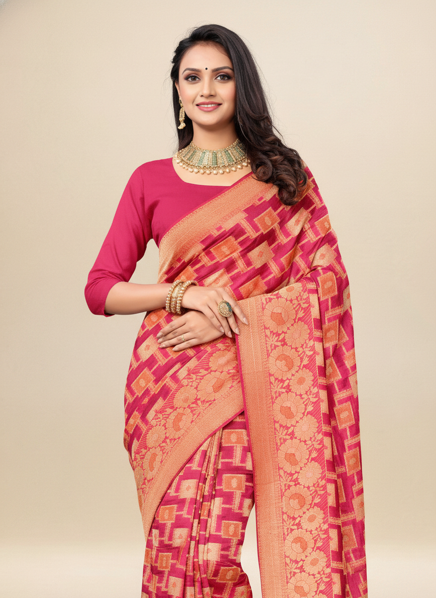 Viyona Rani Silk,Jacquard saree - PL-185