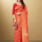 Viyona Red Silk,Jacquard saree - PL-186