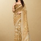 Viyona Beige Silk,Jacquard saree - PL-188