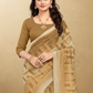 Viyona Beige Silk,Jacquard saree - PL-188