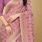 Viyona Lavender Silk,Jacquard saree - PL-189