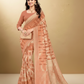 Viyona Peach Silk,Jacquard saree - PL-190