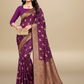 Viyona Magenta Silk,Jacquard saree - PL-194