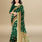 Viyona Green Silk,Jacquard saree - PL-195