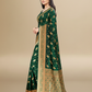 Viyona Green Silk,Jacquard saree - PL-195