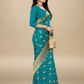 Viyona Blue Silk,Jacquard saree - PL-196