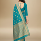 Viyona Blue Silk,Jacquard saree - PL-196