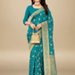 Viyona Blue Silk,Jacquard saree - PL-196