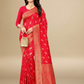 Viyona Red Silk,Jacquard saree - PL-197