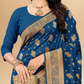 Viyona Blue Silk,Jacquard saree - PL-199