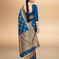 Viyona Blue Silk,Jacquard saree - PL-199