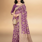Viyona Lavender Silk,Jacquard saree - PL-202