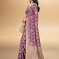 Viyona Lavender Silk,Jacquard saree - PL-202