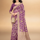 Viyona Lavender Silk,Jacquard saree - PL-202