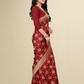 Viyona Red Silk,Jacquard saree - PL-206