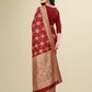 Viyona Red Silk,Jacquard saree - PL-206