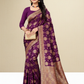 Viyona Purple Silk,Jacquard saree - PL-207