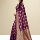 Viyona Purple Silk,Jacquard saree - PL-207