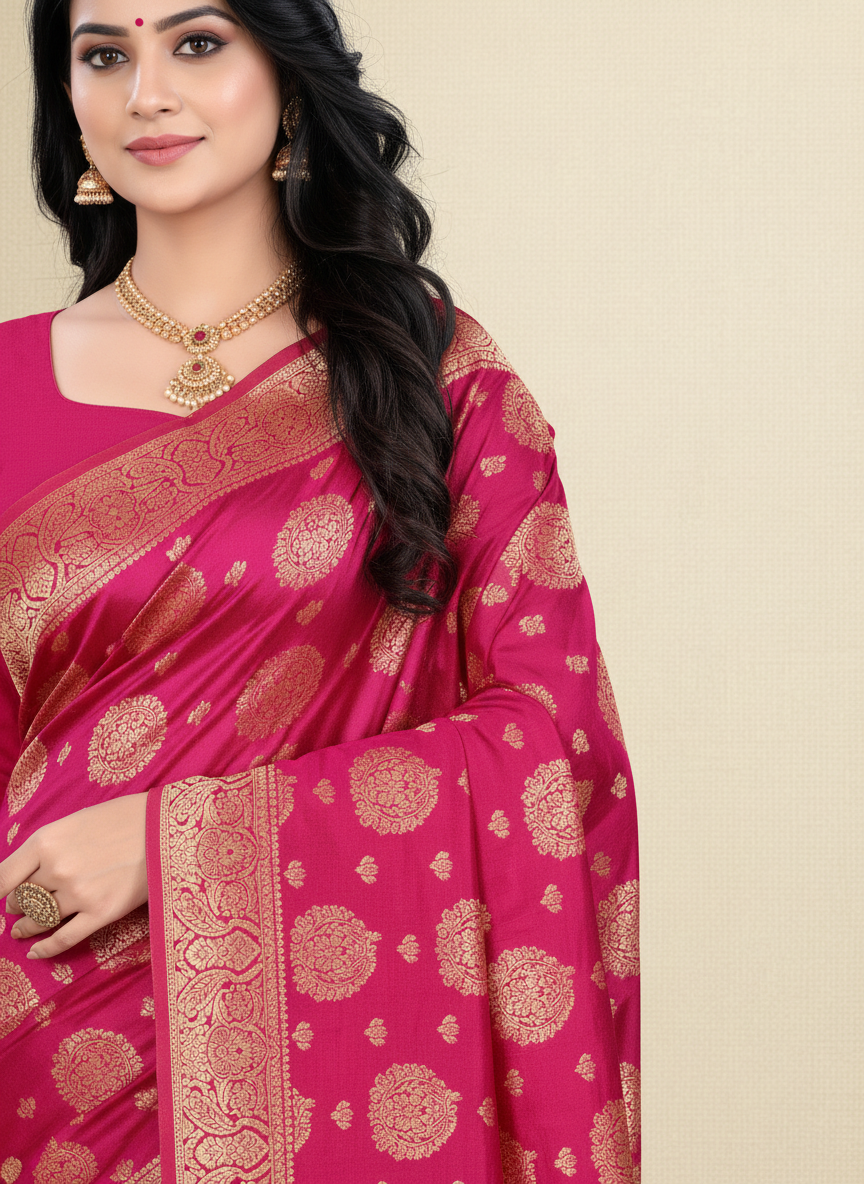 Viyona Rani Silk,Jacquard saree - PL-208