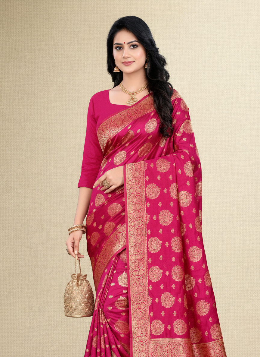 Viyona Rani Silk,Jacquard saree - PL-208